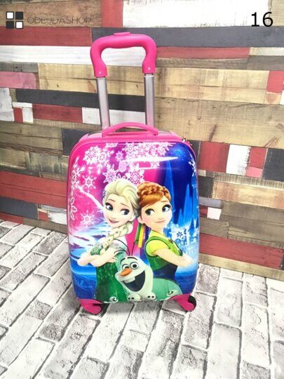 Детский чемодан на колесах для девочки